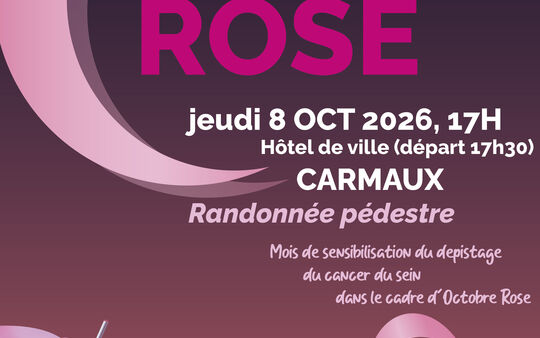 Octobre Rose, 𝗷𝗲𝘂𝗱𝗶 𝟴 𝗼𝗰𝘁𝗼𝗯𝗿𝗲