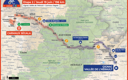Carmaux sur la Route d'Occitanie, le 19 juin 2025