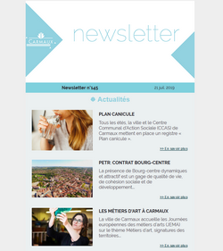 Illustration Newsletter de la ville de Carmaux